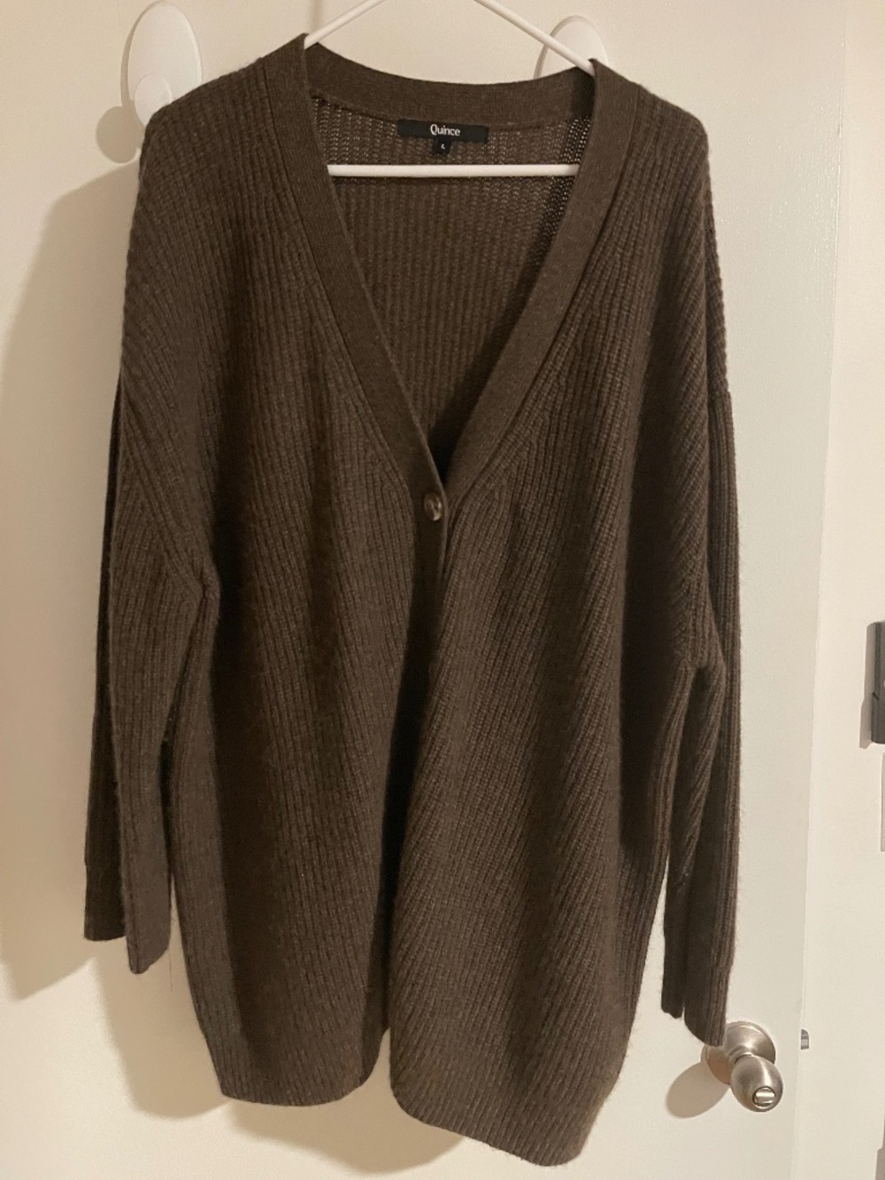 Quince Mongolian cashmere oversized boyfriend sweater